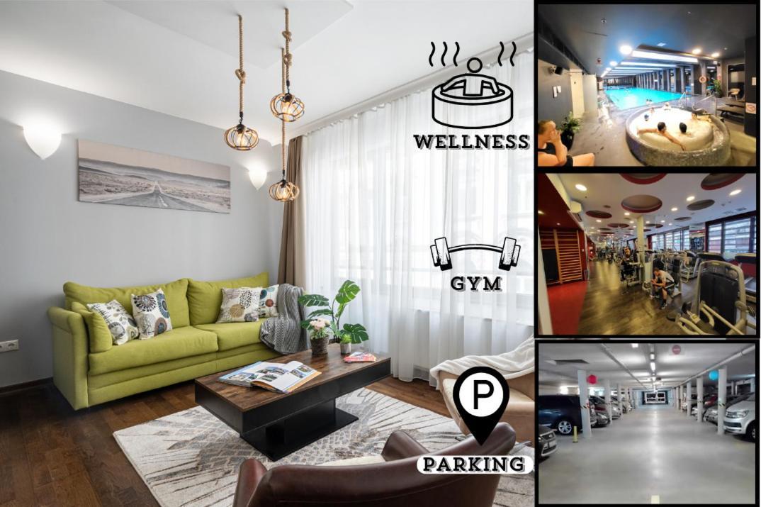 Apartament Center Wellness - Pool-gym-parking *